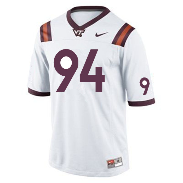 Men #94 Trevon Hill Virginia Tech Hokies College Football Jerseys Sale-Maroon